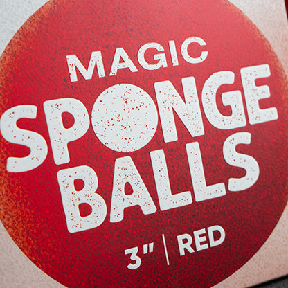 3" Sponge Balls (4 pack) by Murphy's Magic - Red