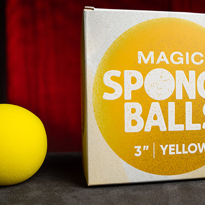 3" Sponge Balls (4 pack) by Murphy's Magic - Yellow