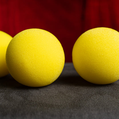 3" Sponge Balls (4 pack) by Murphy's Magic - Yellow