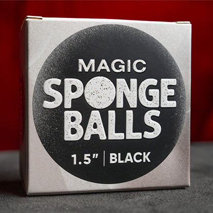 1.5" Sponge Balls (4 pack) by Murphy's Magic - Black