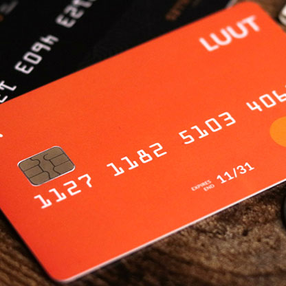 Overdraft Extra Orange Card by Paul Fowler