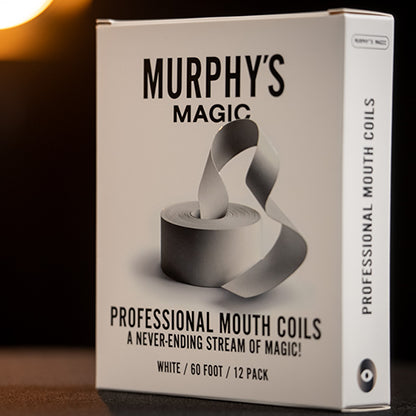 Professional Mouth Coils 60ft white (12pk) by Murphy's Magic