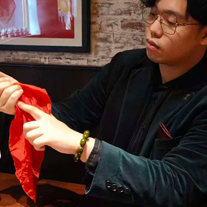 Red & White Beyond the Secret (Colour Changing Silk Routine) by Ethan Yip