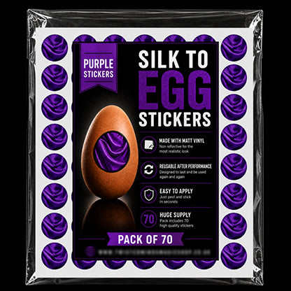 Silk to Egg Stickers Pack of 70
