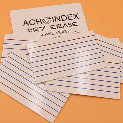 Six Acro Index (3"x5") Dry Erase by Blake Vogt
