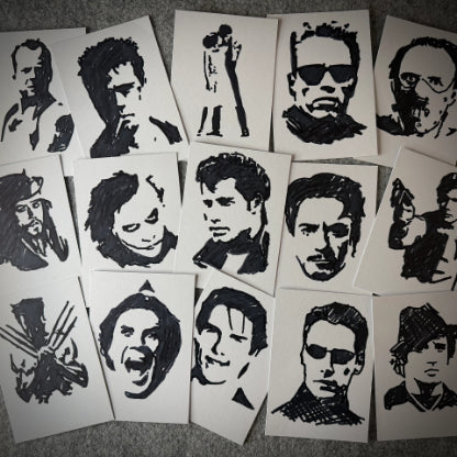 Sketch Artist by Rich Eddins (Movie Star Mixed Pack)