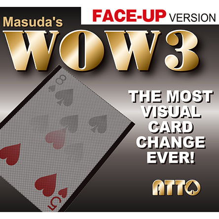 WOW 3 Face-Up (Gimmick and Online Instructions) by Katsuya Masuda