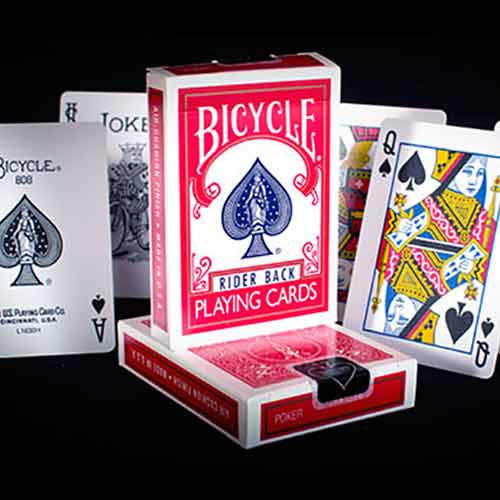 Bicycle Cards -  Red Classic Rider Back