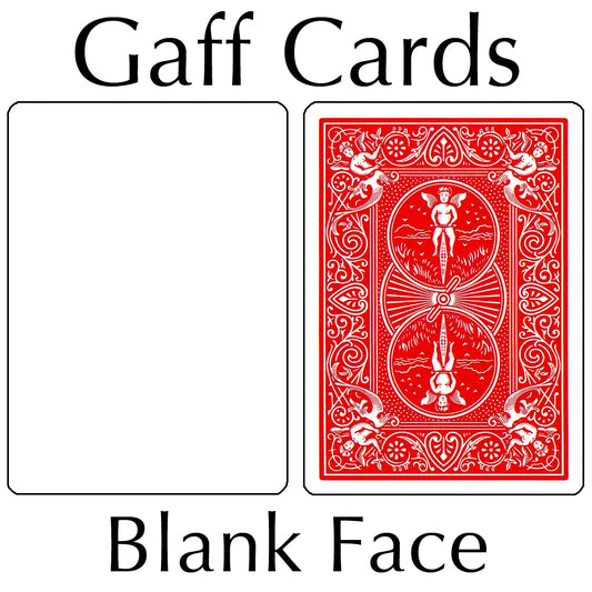 Bicycle Cards - Blank Face Red Back