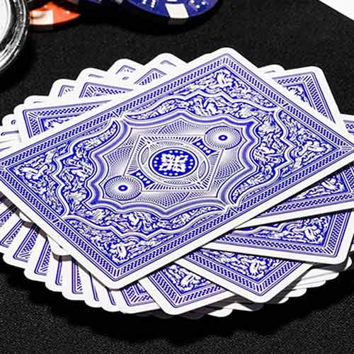 Blue Cohorts (Luxury-pressed E7) Playing Cards